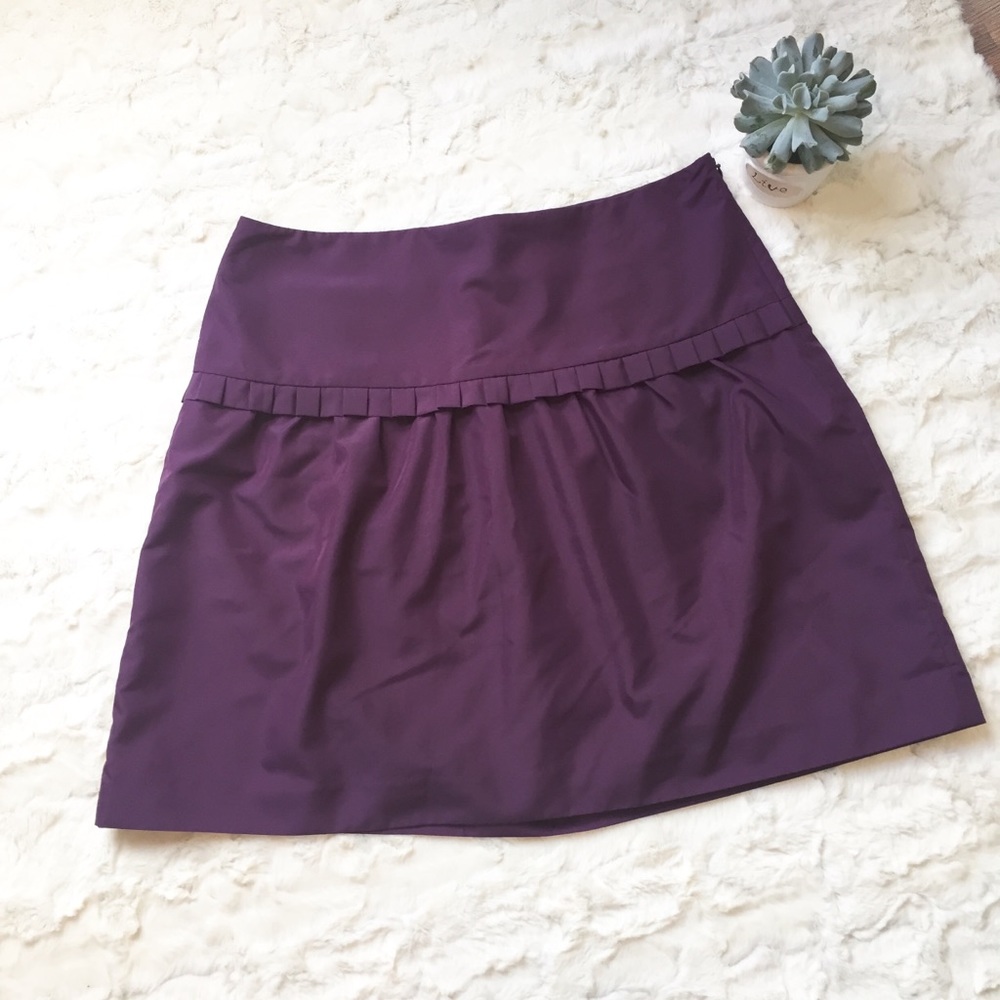 Ann Taylor Loft plum mini skirt